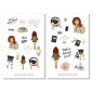 Preview: Mädchen Girlboss Sticker Set