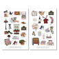 Preview: Mädchen Paris Sticker Set