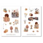 Preview: Girls Autumn Sweater Sticker Set