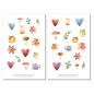 Preview: Herbst Aquarell Sticker Set