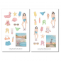 Preview: Mädchen Sommer Sticker Set