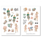 Preview: Mädchen Frühling Sticker Set