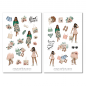 Preview: Mädchen Frühling Sticker Set