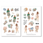 Preview: Mädchen Frühling Sticker Set