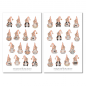 Preview: Gnome Frühling Sticker Set