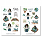 Preview: Girl Earth Sticker Set