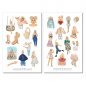 Preview: Spring & Summer Girls Collection Sticker Set