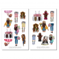 Preview: Fashion Girls Sticker Set