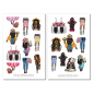 Preview: Fashion Girls Sticker Set