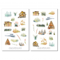 Preview: Wald Natur Sticker Set