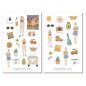 Preview: Mädchen Reisen Sticker Set