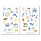 Preview: Cute Sea Animals Sticker Set