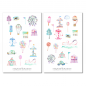 Preview: Theme Park Sticker Set