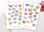 Preview: Tierköpfe Sticker Set