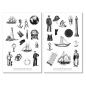 Preview: Vintage Nautical Sticker Set