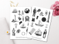 Preview: Vintage Nautical Sticker Set