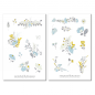 Preview: Blumen Pastell Sticker Set
