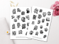 Preview: Vintage Roses Sticker Set