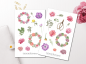Preview: Blumengarten Sticker Set