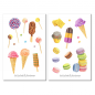Preview: Süßes Gebäck Sticker Set