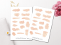 Mobile Preview: Creamy Shapes Sticker Set