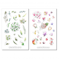 Preview: Floral Skizze Sticker Set