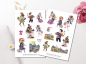 Preview: Paris Shopping Sticker Set
