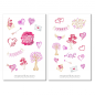 Preview: Valentine's Day Hearts Stickers Set