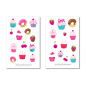 Preview: Süße Cupcakes Sticker Set