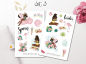 Preview: Girls on Vacation Sticker Set