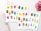 Mobile Preview: Popsicles Sticker Set