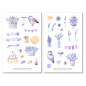 Preview: Lila Lavendel Sticker Set