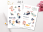Preview: Meerjungfrauen Sticker Set