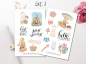 Preview: Sommerurlaub Sticker Set