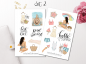 Preview: Sommerurlaub Sticker Set