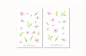 Preview: Kirschblüten Sticker Set