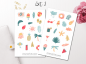 Preview: Summer Pastel Sticker Set