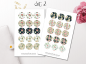 Preview: Blumenstrauß Rosen Sticker Set