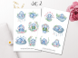 Preview: Sweet Elephant Sticker Set