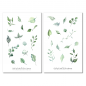 Preview: Green Leaves sticker set