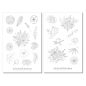 Preview: Flowers Sticker Set Black and White