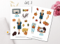 Preview: Herbst Mädchen Sticker Set