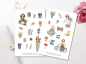 Preview: Girls in the Garden Sticker Set