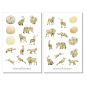 Preview: Tiere Silhouetten Wald Sticker Set