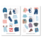 Preview: Kleidung Jeans Sticker Set
