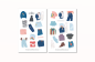 Preview: Kleidung Jeans Sticker Set