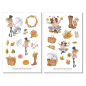 Preview: Mädchen Herbst Sticker Set