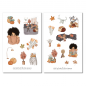 Preview: Mädchen Herbst Pullover Sticker Set