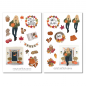 Preview: Girl Pumpkin Sticker Set