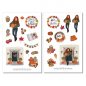 Preview: Girl Pumpkin Sticker Set